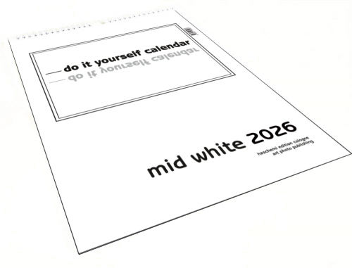 MID WHITE BLANKOKALENDER DIY BASTEL SELBSTGESTALTEN
